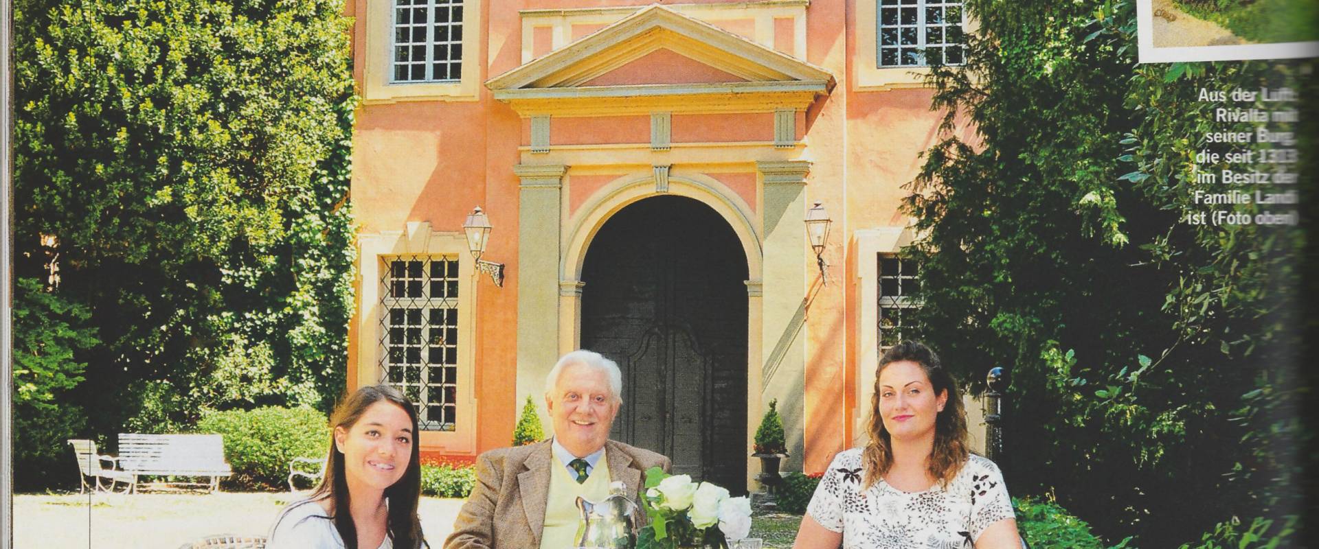  foto di Orazio Zanardi Landi with his dauthers Irene and Ludovica